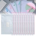 thumbnail image 2 of WHEANG Mesh Zipper Pouch A4 10 Pack Zipper Pouch with Label Pocket Plastic Mesh Zipper Pouch Large Mesh Zipper Pouch Mesh Zipper Pouch Large Zipper Pouch Bags Board Game Storage A Multi-Color, 2 of 9