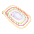 thumbnail image 3 of Aro de bordado de plástico de colores, punto de cruz, bordado elástico, herramientas de bordado circular, 3 of 5