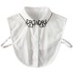 thumbnail image 1 of Cuello de pajarita desmontable para mujer, cuello de camisa falsa, 1 of 3