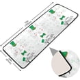 thumbnail image 4 of SKYSONIC 2'X6' Cute Funny Cat Runner Rug with Rubber Backing, Happy Saint Patrick Non Slip Entryway Rug Runner Washable Soft Area Rug Carpet for Hallway Bedroom Kitchen Decor, 4 of 6