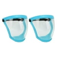 thumbnail image 3 of Protective Face Shield, 2pcs Anti fog Dustproof Protective Full Mask, Reusable Face Shield with Safety Elastic Belt Filter Cotton Pads Transparent for Unisex, 3 of 7