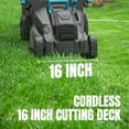 thumbnail image 2 of Mightymow Cordless Lawn Mower, 40V(2*20V) Electric Lawn Mowers, 16 inch, 6 Heights Adjustment, with 2*4.0Ah Battery and Charger, for Garden/Yard/Farm, 2 of 8