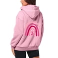 thumbnail image 5 of NinXxx Women's Winter Lined Hoodie Streetwear Sweatshirt Cold Weather Pink XXL, 5 of 7