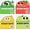Green+Yellow+Red+Chartreuse, variant on Transparent Glitter Sticky Notes, 3 x 3 Inch Full Adhesive Waterproof Quick-Dry Writing Notes