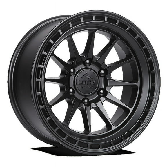 Lock Off-Road Baja Matte Black with Matte Black Ring 9-17