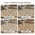 thumbnail image 7 of ODIKA 4'x6' Beige Abstract Geometric Washable Area Rug Modern Artistic With Dynamic Shapes And Flowing Lines for Home Office, Under Desk, Non-Slip Chair-Friendly, Flatwoven, 7 of 7