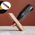thumbnail image 3 of GUOOL Wooden Retro Red Rack Holders Creative Stand Organizer Shelf Home Tabletop Bar Rack Statue Home Bar Tabletop Display walnut color, 3 of 9