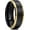 Black-Gold Edge, variant on Basic 8mm Black Tungsten Ring for Men Matte Brushed Finish Center Blue Polished Step Edge Comfort Fit Size 10