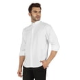 thumbnail image 4 of Bestman Formal Front Button Placket Solid Shirts For Mens Long Sleeve Regular Fit Shirt, 4 of 6