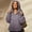 Purple, variant on Clothing 2025 Delayuji Sweatshirts for Women 2025 Quilted Pullover Puffer Jacket Oversized Hooded Coats Winter Warm Outwear with Pocket Womens Plus Size Sweatshirts Pink Xxxl