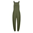 thumbnail image 3 of yillto Womens Summer Jumpsuit Pant Sleeveless Cotton Linen Baggy Capri Romper Jumpsuits with Pockets, 3 of 6