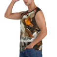 thumbnail image 3 of Pofeuu Cartoon Scottish Duck Print Men's Muscle T-Shirt, Sleeveless, Muscle Tank, Classic Muscle Tee Top For Men Casual Sleeveless Muscle T-Shirt Trendy Clothes-Medium, 3 of 7