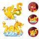 thumbnail image 3 of 2 uds Mini dragón Fénix figurita pastel decoración Animal postre Cupcake Topper, 3 of 5
