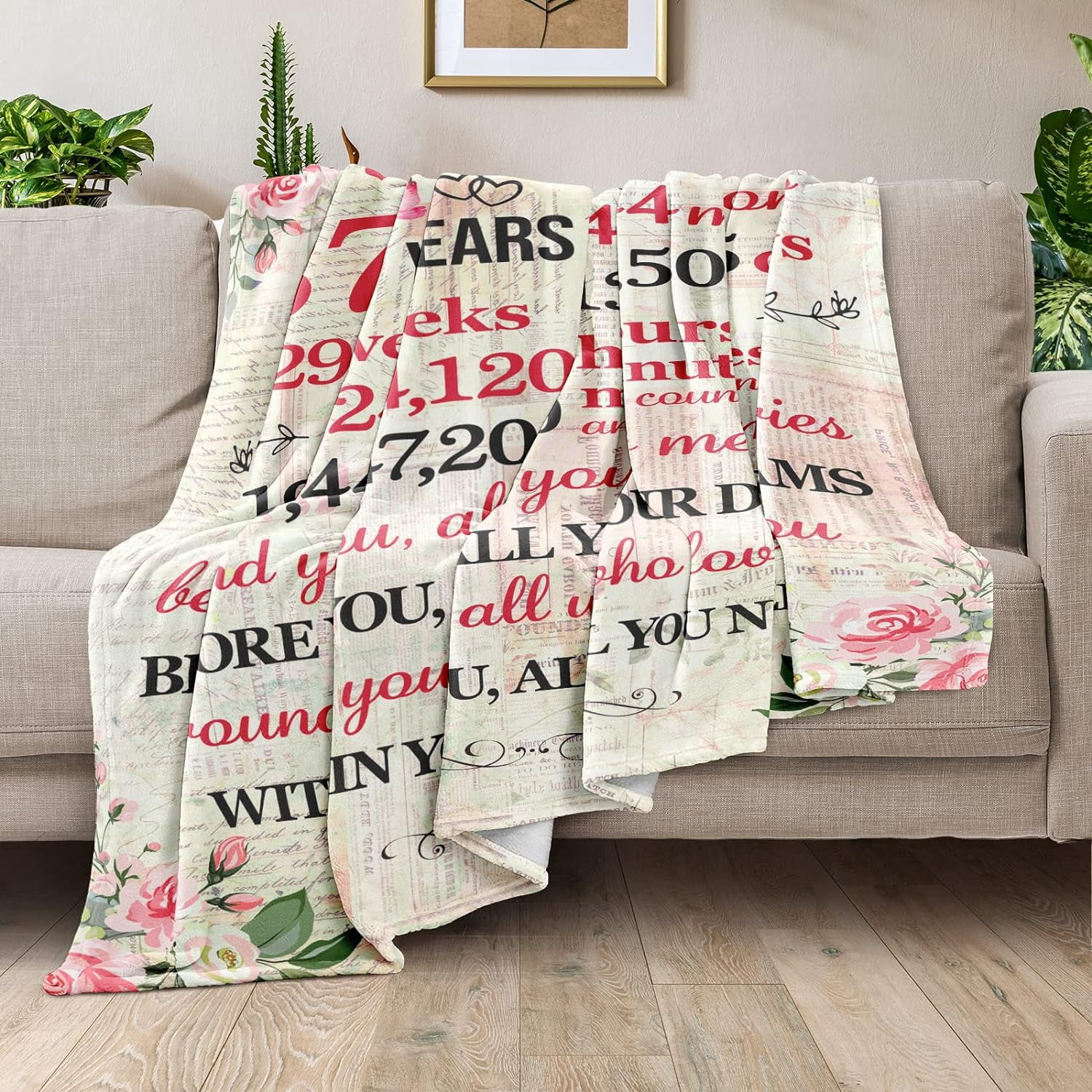 37th Birthday Gifts for Women Happy 37th Birthday Gifts for Her 37 Year Old Birthday Gifts for Women 37th Birthday Decorations for Women Bestie Wife Sister Mom Friends 37th Birthday Blanket