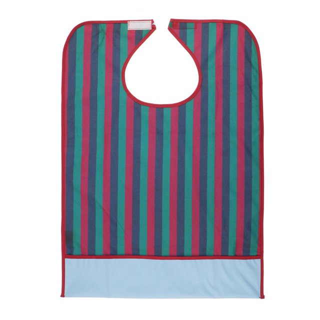Babero para comer para adultos - Protector de ropa impermeable reutilizable con recogedor de s rojo Yuyangstore Comer babero para ancianos