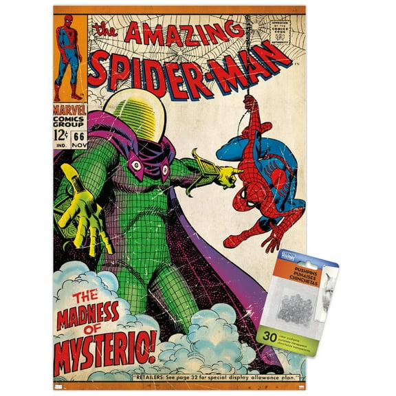 Marvel Comics - Spider-Man - Amazing Spider-Man #66 Wall Poster with Pushpins, 14.725" x 22.375"