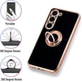 thumbnail image 3 of for Samsung Galaxy A54 5G Case,Slim Electroplated Protective Samsung A54 5G Phone Case with Rotating Stand, Shockproof Camera Protection Phone Case for Samsung A54 5G, Black, 3 of 6