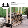 thumbnail image 3 of RENACLIPY 1 Pce Support de Rangement Compact pour Bois de Chauffage, Support en Fer pour Cheminée Domestique et Usage Extérieur Noir, 3 of 7