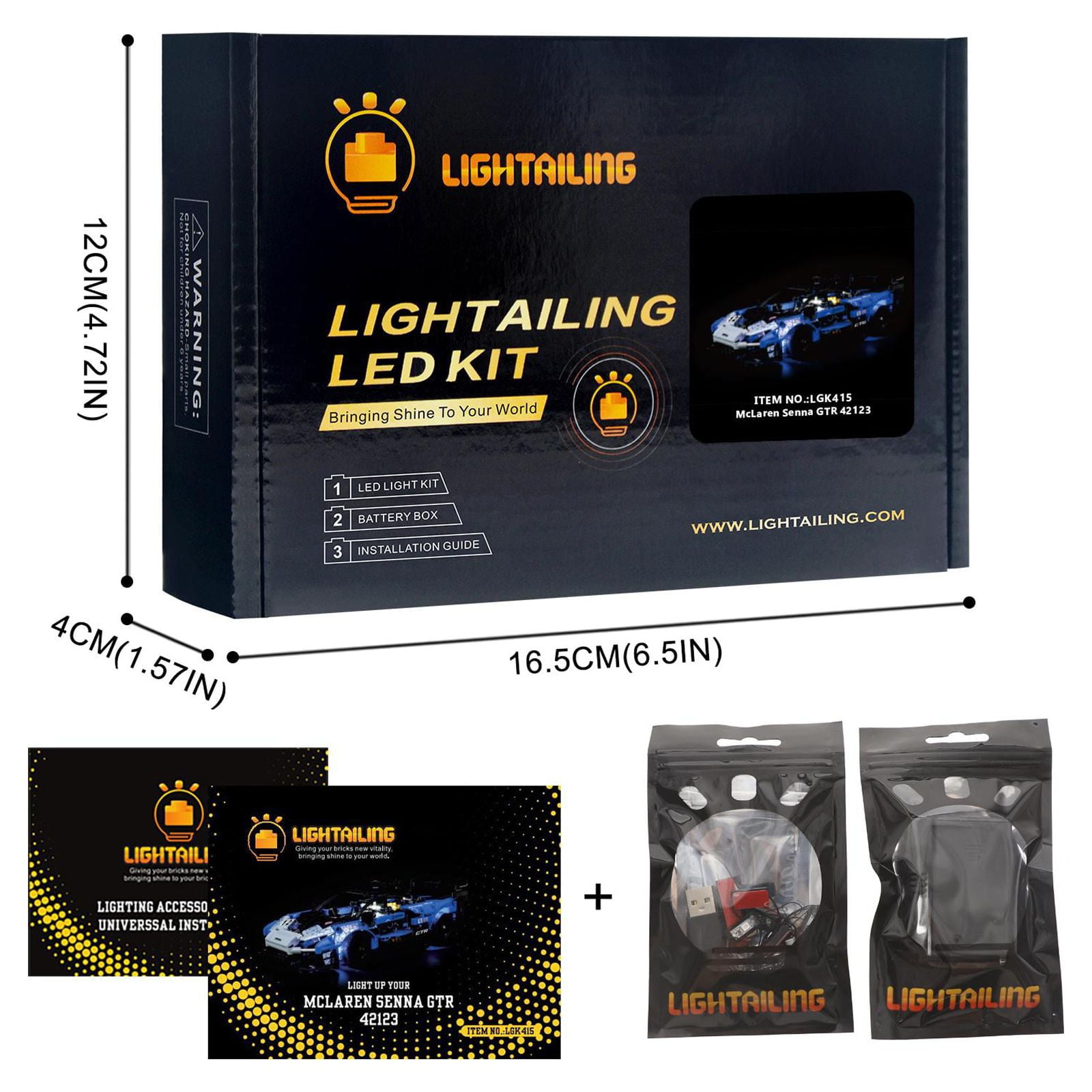 Best Light Kit For McLaren Senna GTR 42123