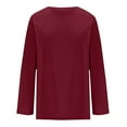 thumbnail image 6 of GigrtiJin Womens Oversized Long Sleeve T Shirts Fall Round Neck Casual Basic Tops Fashion Loose Solid Color Blouse, 6 of 9