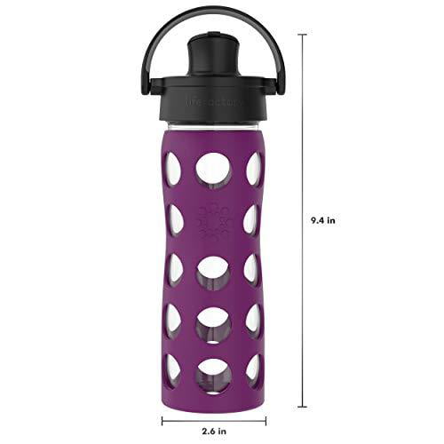 Lifefactory 16-Oz Glass Active Flip Cap/Silicone Sleeve Water 