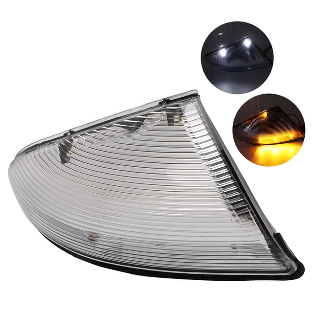 Luz de señal de giro del espejo lateral izquierdo blanco 68064948AA Reemplazo para Dodge RAM 1500 2500 2009-2014