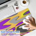 thumbnail image 4 of Purple Yellow Black Camouflage&nbsp;pad Mousewaterproofwashable&nbsp;for Office Home Work GamingmousepadsRubber Base Mousepad with Stitched Edges 31.5x11.8inches, 4 of 7