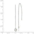 thumbnail image 2 of White Sterling Silver Earring Drop & Dangle Women'S 52 mm 6, 2 of 2