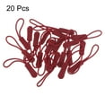 thumbnail image 3 of Uxcell Zipper Pulls Pull Head Handle Replacement Tab Tags Cord Extension for Backpacks Bags Handbags Dark Red, 3 of 5