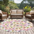 thumbnail image 5 of Easter Round Area Rugs Collection 6', Spring Colorful Rabbit Ears Eggs Flowers Carrots Non Slip Indoor Circular Throw Runner Rug Floor Mat Carpet for Living Room Dining Table Bedroom Nursery, 5 of 9