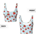 thumbnail image 5 of Lsque Strawberry Printed Women'S Sports Bra, Compression, Moisture Wicking, High-Impact Sports Bra For Women,Supportive sports bra-Small, 5 of 9