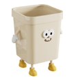 thumbnail image 2 of tasrioml Household Waste Bin Cartoon Trash Can with Eyes Hands Legs 7L/12L/16L Cute No Lid Garbage Bin for Kitchen Bathroom Bedroom Office, 2 of 8
