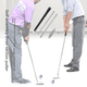 thumbnail image 2 of Putter de golf desmontable de tres secciones, de aleación de aluminio, portátil, para mano izquierda y derecha, de doble cara, 2 of 5