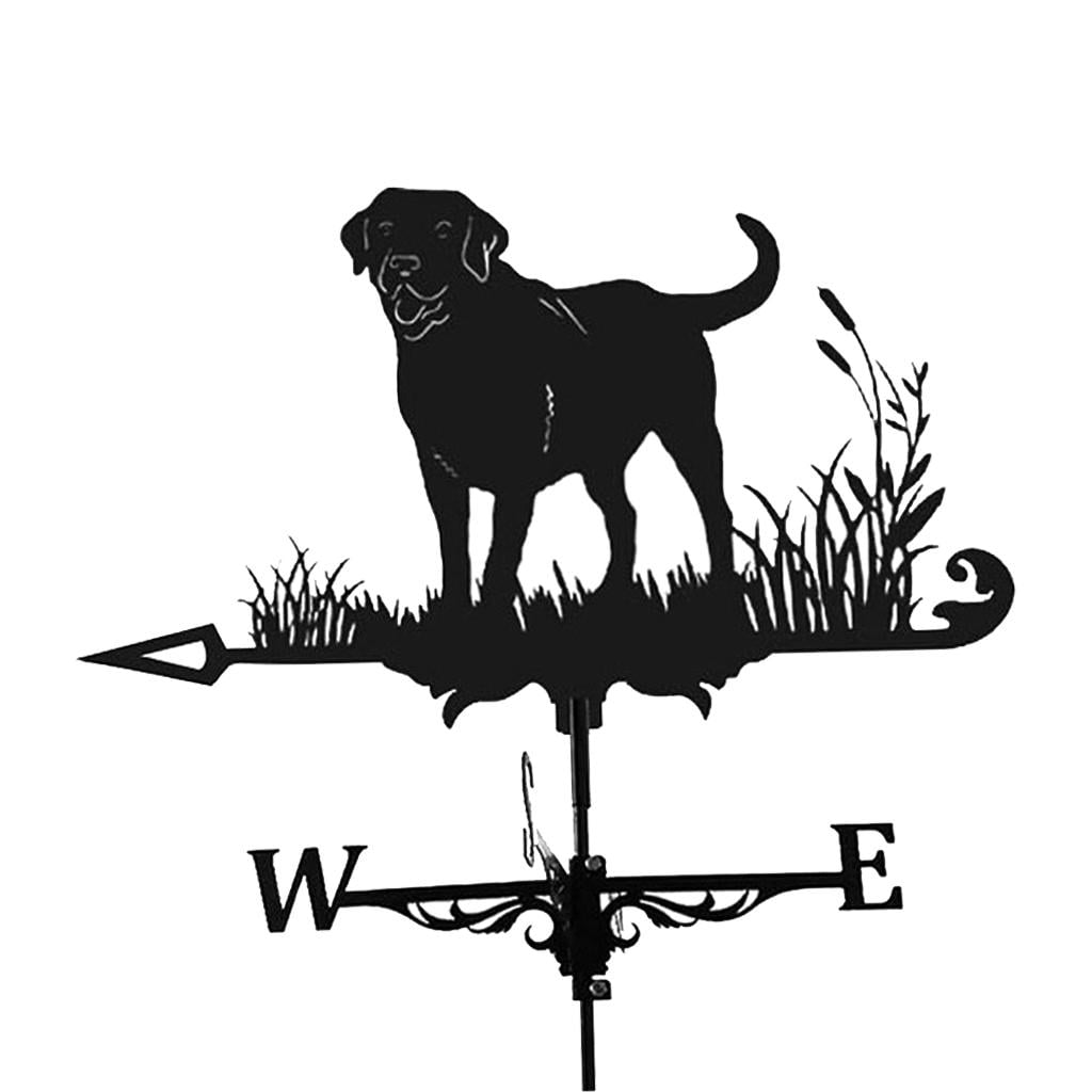 Black Weathervane Roof Mount Weather Vane Garden Yard Farm Barn Scene 50cm Tall Black Weathervane Roof Mount Weather Vane Garden Yard Farm Barn Scene 50cm Tall