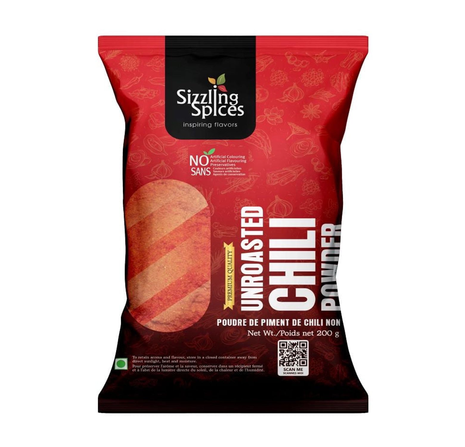 FORUN Hot Chili Ground Powder 1KG - Pure, Red, Fine Ground, Asian Spice