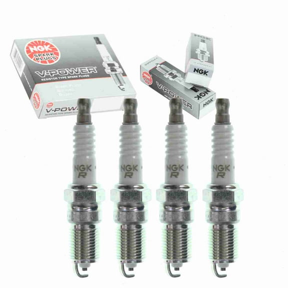 4 pc NGK V-Power Spark Plugs compatible with Oldsmobile Alero 2.4L L4 1999-2001