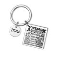 thumbnail image 1 of Stainless Steel Keyring Keychain Memorial Keepsake Engagement Wedding Jewelry, 1 of 5