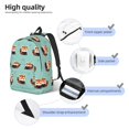 thumbnail image 3 of Bingfone Fox Print Canvas College Laptop Backpack, Large Capacity Lightweight College Bookbag Casual Daypack-Medium, 3 of 5