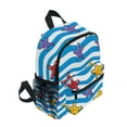 thumbnail image 2 of ALAZA Wavy Starfishes School Backpack Small Bookbag Mini Bags, 2 of 6