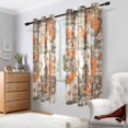 thumbnail image 2 of Yayeee Window Curtains Set of 2 for Living Room Light Filtering 63"x52", Rustic Floral, 2 of 7