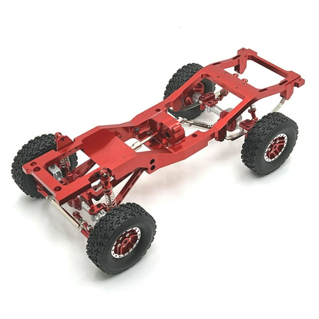 ZheElen Exquisite Appearance Chassis Upgrade For RC Car MN82 LC79 RC Metal RC Car Upgrade Parts Frame Style Red