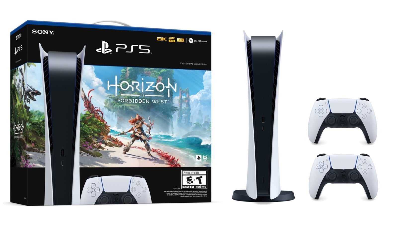 Sony PlayStation 5 Digital Edition Horizon Forbidden West™ Bundle with  Extra DualSense Controller