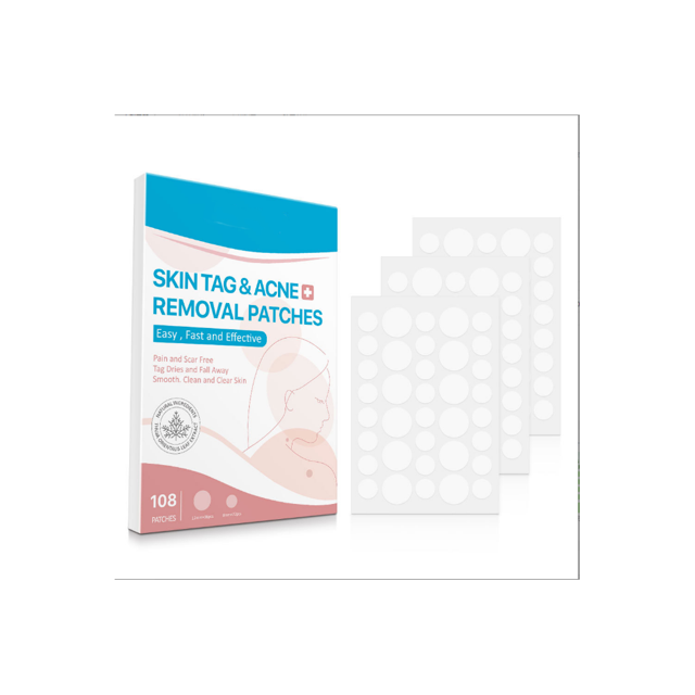 3 cajas de parches para eliminar verrugas, parches para eliminar marcas en la piel, parches para eliminar manchas oscuras Rojo Verde