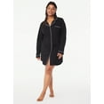 thumbnail image 2 of Joyspun Women’s Cotton Blend Long Sleeve Notch Collar Sleepshirt, Sizes S to 4X, 2 of 6
