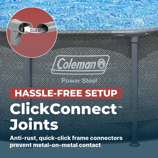 Coleman Power Steel 16 ft x 42 in. Above Ground Round Pool Set for