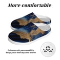 thumbnail image 6 of Yiaed Navy Blue Marble Print Slippers Fuzzy Warm Cozy Slippers Non Slip House Slippers For Indoor Outdoor Slippers House Slippers-13, 6 of 7