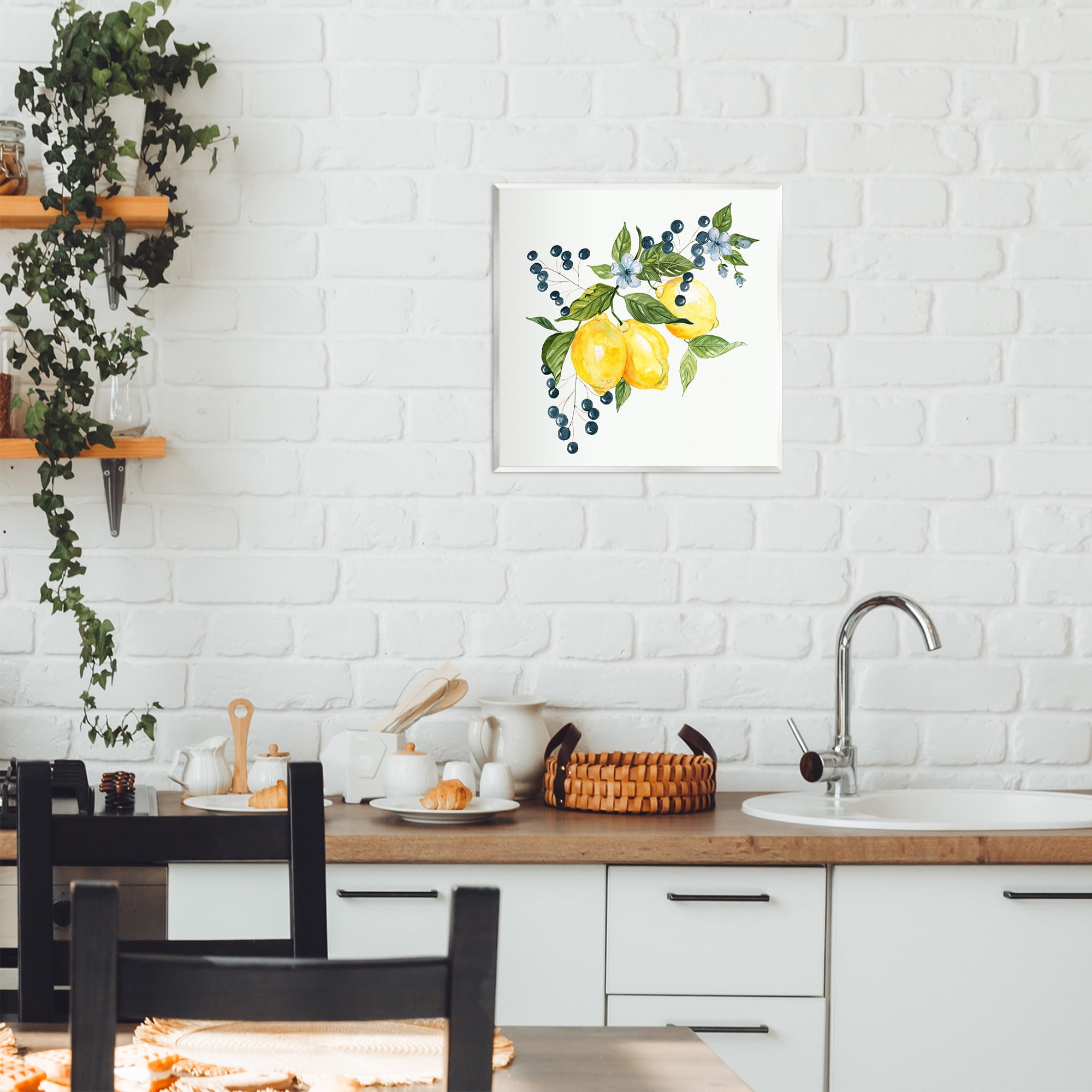 Stupell Industries Lemon Branch with Berries Wall Plaque Art, design by Livi Finn
