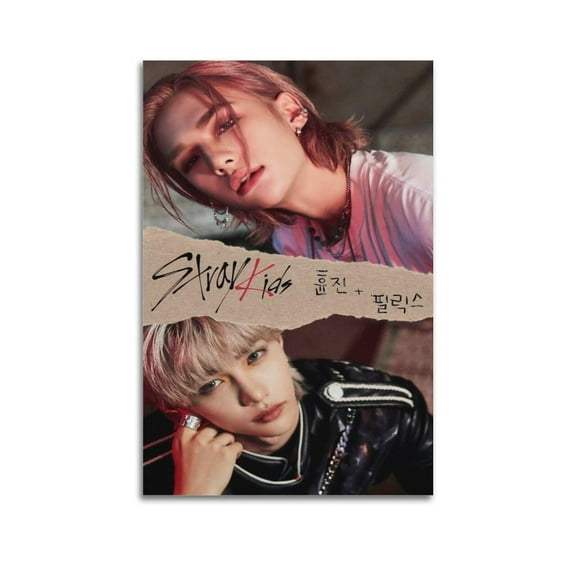 Stray Kids SKZ Kpop Poster Korean Pop Boy Band Canvas Art Poster Bedroom Gym Decorative Gift Wall Art Hanging Decor for Modern Family Corridor Posters