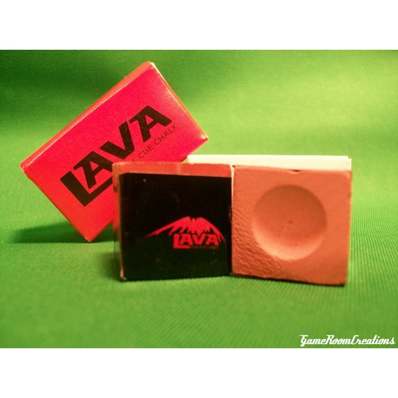 Lava Chalk Pool Cue Tip Billiards Chalk Performance Chalk - 2 Piece Box