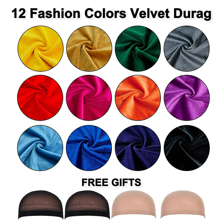 Unisex Dual Fabric DuRag, Velvet & Silk